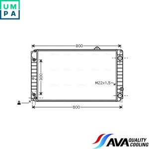 RADIATOR ENGINE COOLING AIA2099 FOR AUDI A8D2 AEM/AKG/ABZ 4.2L 8cyl A8 D2 2.8L - Picture 1 of 8
