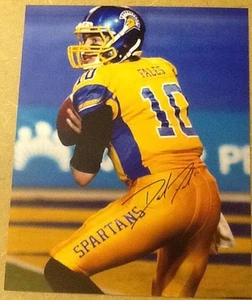 David Fales signiertes 8 x 10 Fußball Foto San Jose State Spartans mit Echtheitszertifikat & Nachweis - Bild 1 von 3