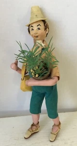 Vintage Klumpe 9.5” Felt Doll Gardener Plant  Barcelona Spain - Picture 1 of 16