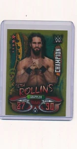 2018 Topps WWE Slam Attax Live India Exclusive Gold Foil Seth Rollins VHTF RARE - Picture 1 of 2