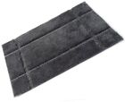 Orla Grey Slate Full Rubber Backed Microfibre Single Bath Mat 50cm x 80cm