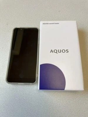 SHARP AQUOS sense3 basic SHV48 Silver Smartphone Android Unlocked SIM FREE Japan - Image 1 of 4