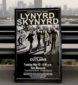 Lynyrd Skynyrd 1976 Columbus OH Framed Concert Poster - Picture 1 of 2