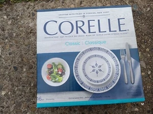 Corelle Florentia Dinnerware Dinner Set 16 Piece New In Box Plates Bowls Usa - Picture 1 of 6