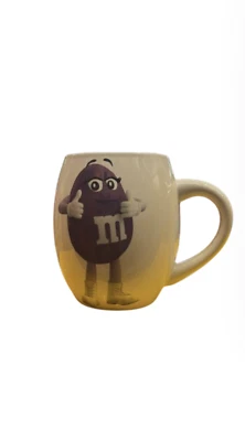 Taza de café de cerámica M&M's World Purple Character Barrel nueva Foto 1 de 3