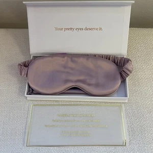 YANSER Strict Selection "pure silk sleep mask" Pink - Picture 1 of 5
