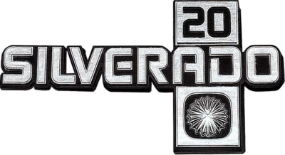 OER 前挡泥板 Silverado 徽章 适用于 1981 - 1987 雪佛兰卡车西装外套 Suburban — 第 1/3 张图片