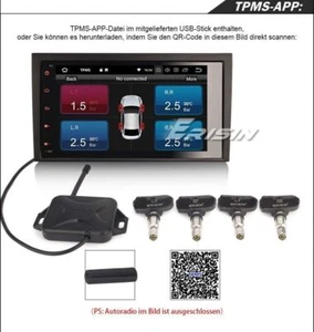 Erisin USB TPMS Module Reifendruckprüfer mit 4 Sensors Android Autoradios ES342 - Bild 1 von 8