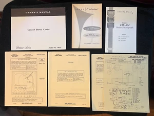 Vtg Sears Roebuck Silvertone Virtuoso Phonograph AM-FM Radio Owner Part Manual - Picture 1 of 8