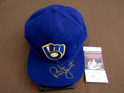 ROBIN YOUNT MILWAUKEE BREWER HOF SIGNED AUTO VTG SPORTS SPECIALTIES WOOL CAP JSA - Image 1 of 4