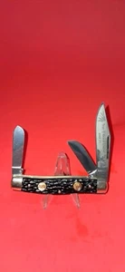 BOKER-WISS SOLINGEN GERMANY 3 BLADE 6066 LTD STOCKMAN KNIFE 1974 - Picture 1 of 9