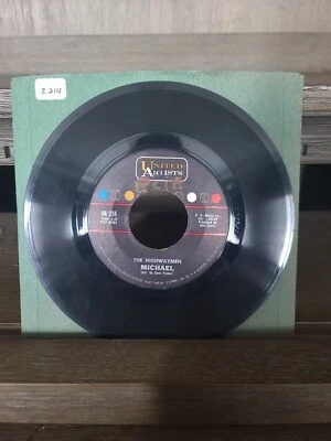 The Highwaymen - Santiano / Michael 45 RPM Vinyl 7" Record United Artist Records Foto 1 de 2