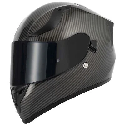 CASCO MOTO VCAN H128 CARA COMPLETA DOBLE VISERA PARASOL CARBONO VENENO Foto 1 de 4