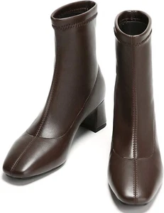 C.PARAVANO Brown Ankle Boots Ladies Chelsea Boots Soft Leahter Ankle Boots UK 6 - Picture 1 of 5