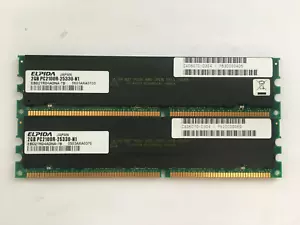 ELPIDA 4GB -2x2GB DDR1 ECC REG Server Ram Memory Modules PC2100r 266MHz - Picture 1 of 1