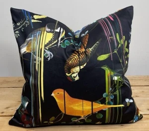CHRISTIAN LACROIX FABRIC BIRDS SINFONIA BOTH SIDES CUSHION COVER VARIOUS - Picture 1 of 15