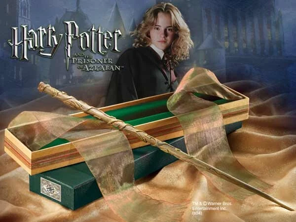 NOBLE COLLECTION Harry Potter - Hermine Granger - Zauberstab mit Geschenk-Box