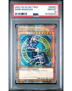 PSA 10 GEM MINT Dark Magician TN23-EN001 25th Anv Tin: Dueling Heroes EN 2023 - Picture 1 of 2