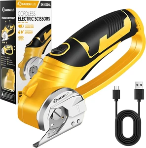 Cordless Electric Scissors for Cutting Fabric, Box, Cardboard Cutter, Carpet.... - Picture 1 of 10