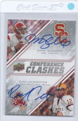 MARK SANCHEZ  2009 Upper Deck Draft Edition Conference Clashes Auto S#10/15 - Image 1 of 2
