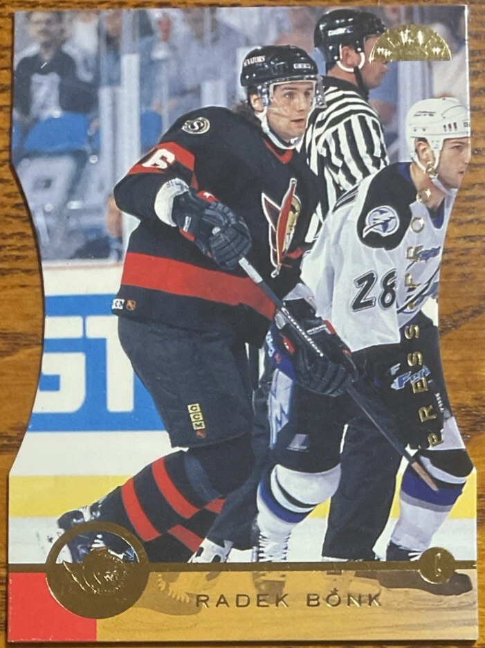 1996-97 Leaf Press Proofs Radek Bonk #129 Ottawa Senators #’d /1500 - Image 1 of 2
