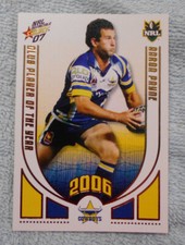 2007 RUGBY LEAGUE 2006 CLUB PLAYER OF THE YEAR CP8 AARON PAYNE, NTH QLD COWBOY 