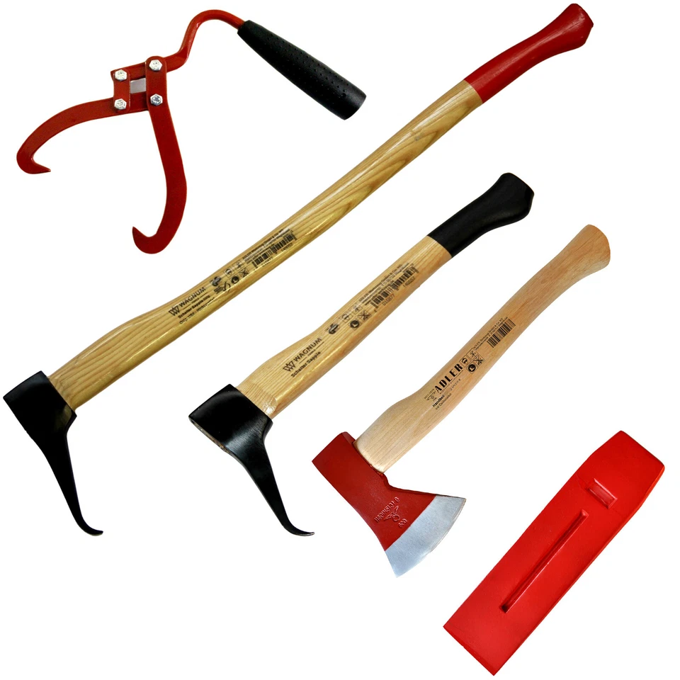 Hand Sappie Beil Axt Fällkeil Packzange Holz Hickorystiel Spaltkeil Adler - Bild 1 von 1