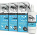 Triple Pack Hycosan Original Preservative Free Lubricating Dry Eye Drops 7.5ml