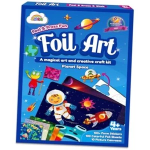  Arts & Crafts Kit for Kids: Foil Art Planet Space Gift for 4 5 6 7 8 9 Year  - Picture 1 of 7