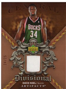 2007-08 Artifacts Divisional Artifacts Copper Basketball Card #DADN David Noel