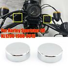 1 Pair Front Fork Screw Trim Covers For Sportster X48 XL1200S XL1200C 1988-2015