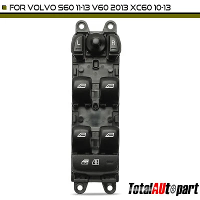 1x Interruptor de ventana eléctrica para Volvo S60 11-13 V60 2013 XC60 10-13 lado del conductor delantero Foto 1 de 4