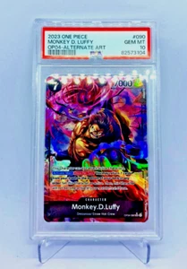 One Piece "MONKEY D. LUFFY" #OP04-090 Gear 4 PSA 10 ENGLISH Alt Art - Bild 1 von 3