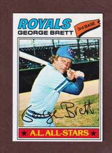1977 Topps #580 George Brett - HOFer - Kansas City Royals - ExMT - 915 - 🔥⚾🔥