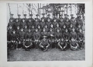 1917 Primera Guerra Mundial impresión regimiento de Manchester 22o BATALLÓN E COMPAÑÍA PELOTÓN XVIII - Imagen 1 de 2