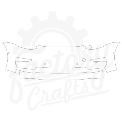 Stone Guard Paint Protection Film Clear Bra PPF For Tesla Model S 16-21 Bumper - Image 1 of 4