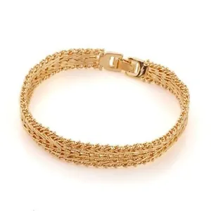 NEW - LADIES GOLD PLATED BRACELET - Picture 1 of 3