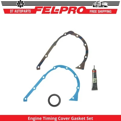 Para 1980 GMC C3500 4.1L L6 conjunto de junta de tampa de temporização do motor Fel-Pro - Imagem 1 de 2