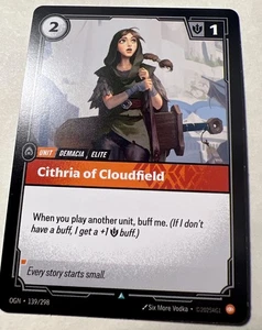 Riftbound Cithria Of Cloudfield OGN 139/298 English League of Legends Pack Fresh - Picture 1 of 2