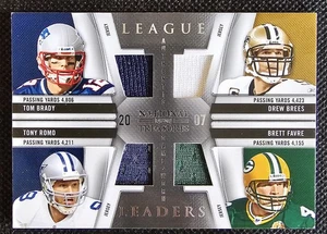 TOM BRADY BREES ROMO FAVRE 2009 National Treasures Game Worn Quad Jersey /99 - Picture 1 of 2