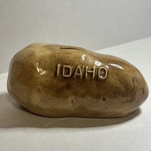 Idaho Potato Ceramic Coin Bank Piggy Bank 7" - Picture 1 of 8