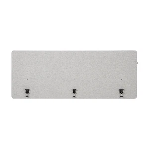 hjh OFFICE Akustik Tischtrennwand FLEXMIUT D 160 cm hellgrau Trennwand Wand - Bild 1 von 1