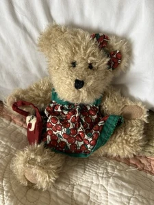 Boyds Bears The Head Bean Collection Tia Cherrybeary Plüsch 9 Zoll Teddybär Kirsche - Bild 1 von 4