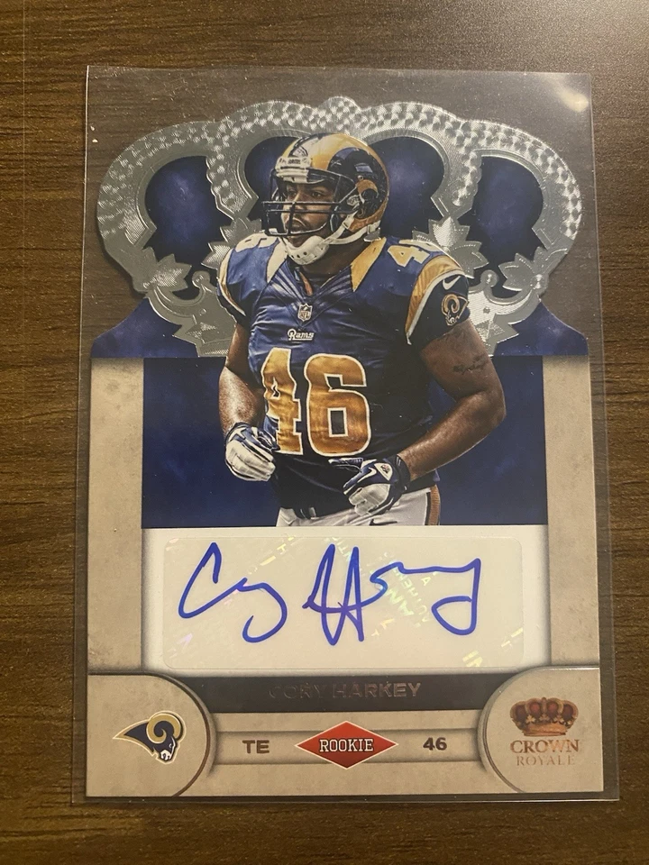 2012 Crown Royale Rookie Signatures /245 Cory Harkey #18 Auto RC - Image 1 of 3