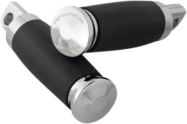 Performance Machine Contour Footpegs Rubber-Wrapped Chrome Male-Mount - Image 1 of 1
