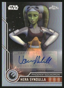 2023 Topps Cromo Personajes de Star Wars Automático #CAVM Vanessa Marshall Hera Syndulla - Imagen 1 de 2