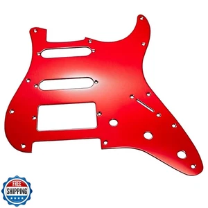 HSS Metall matt Aluminium Strat Style Schlagbrett 11 Loch eloxiert ST Schlagbrett - Bild 1 von 5