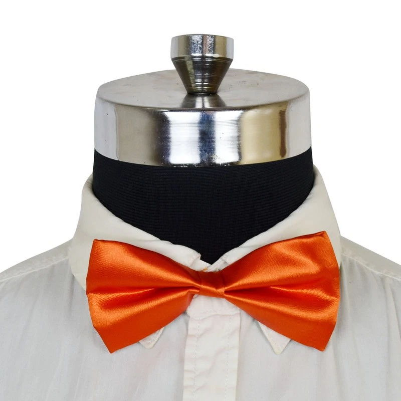 Men's Bow Tie Neck Clip on Satin Adjustable Necktie Fancy Dress Tuxedo Classic - Image 1 of 1