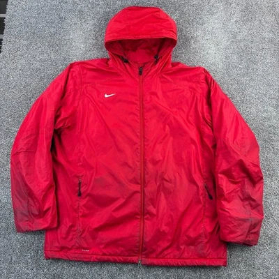 Nike Storm Fit Jacket Men's 2XL Red Full Zip Hooded Insulated Sportswear - Image 1 of 4
