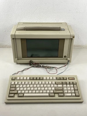 Computadora portátil Compaq 386 vintage / modelo 2670 con caja de expansión III ISA 2662A Foto 1 de 4